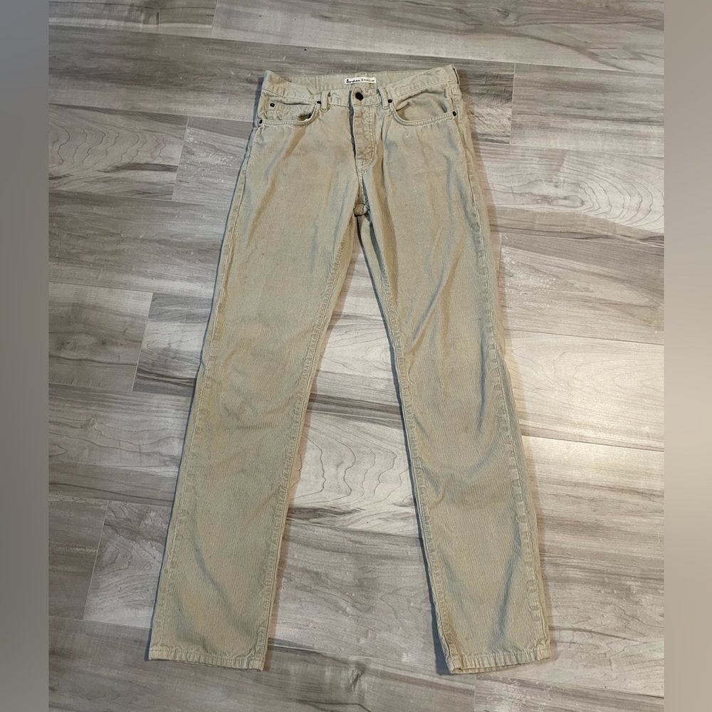 BODEN Tan Corduroy Pants With Multiple Buttons- Size W32/L36